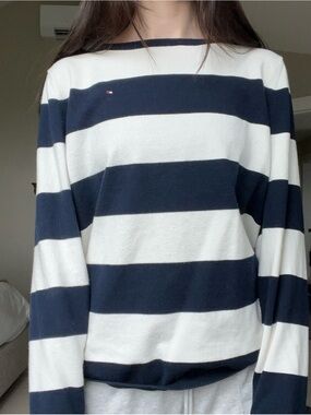 Tommy Hilfiger navy striped sweater